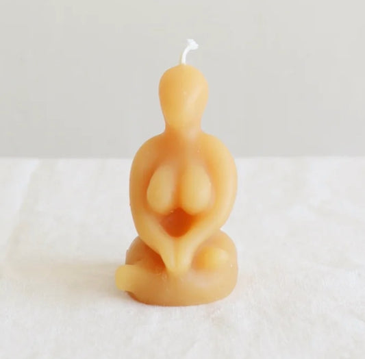 Beeswax Goddess Candle