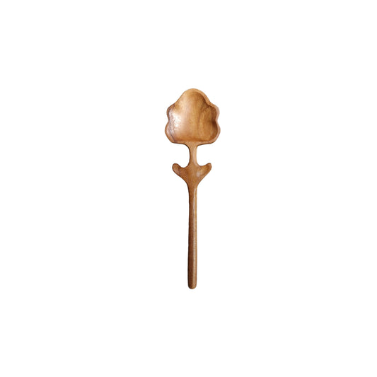 Teak Flower Spoon