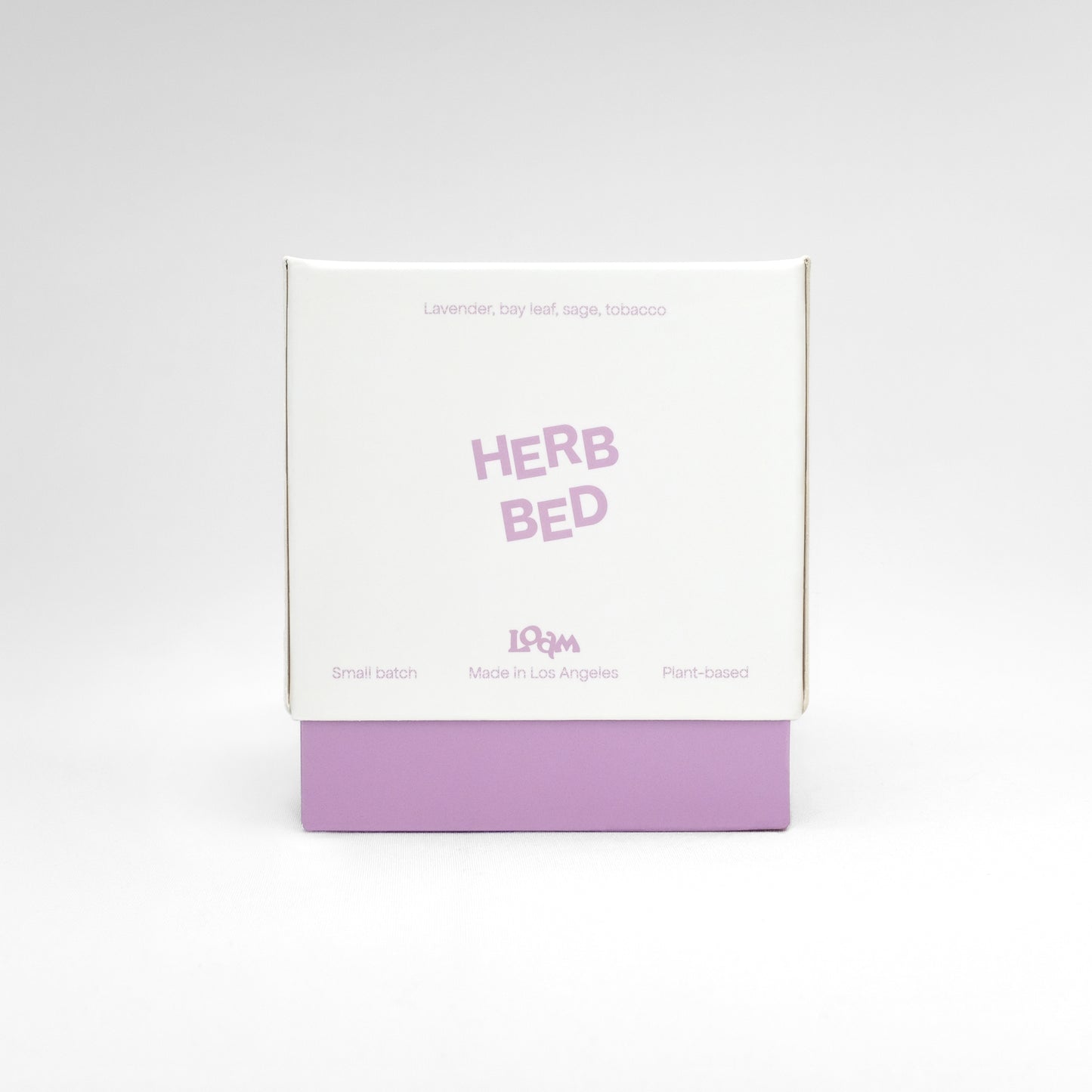 Herb Bed brings home the magical woody and herbaceous scent of homegrown, newly harvested herbs. Airy lavender, hazy tobacco, and dry and herbal sage come together to form a relaxing and contemplative scent. Every candle is crafted in small batches with coconut soy wax and 100% cotton wicks.