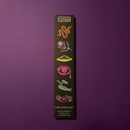 brass earth Core Scent Sampler Pack Incense