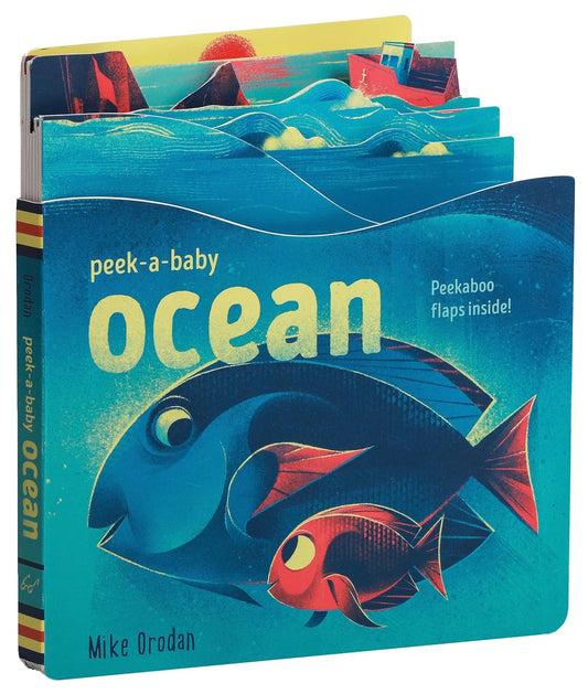 peek-a-baby: ocean - peakaboo board book by mike orodan