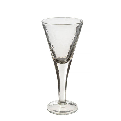 Blown-glass Indian glassware exudes character - rippled texture, organic shapes, and natural variations from the artisan's touch bring life and soul to these champagne glasses.
