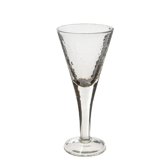 Blown-glass Indian glassware exudes character - rippled texture, organic shapes, and natural variations from the artisan's touch bring life and soul to these champagne glasses.