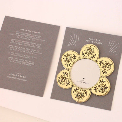 Faux Tin Mini Picture Frame