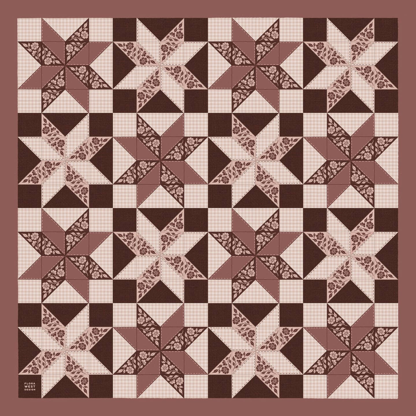 flora west Silk Bandana