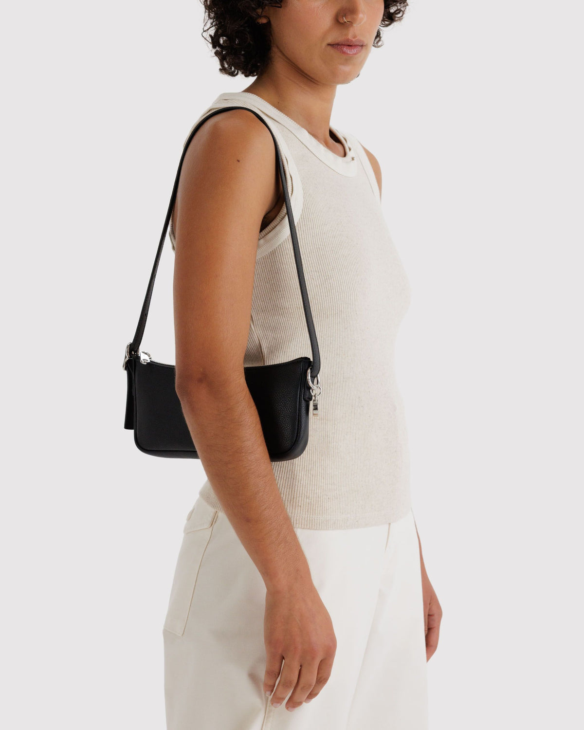 Recycled Leather Pochette Bag