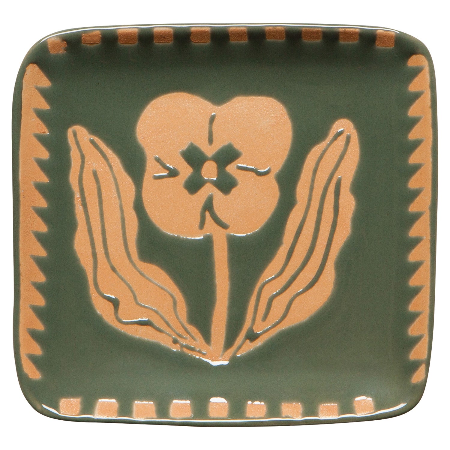 This Teppi imprint trinket tray makes a delightful addition to your desk, dresser or anywhere else you want to collect your trinkets and treasures.