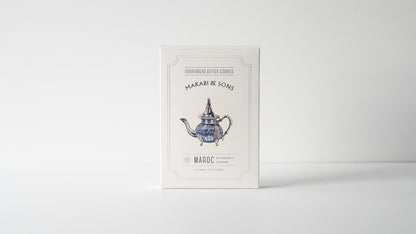 Maroc Shortbread Butter Cookies - Rose Pistachio Cardamom Cookies