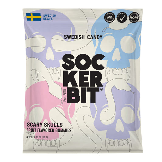 Sockerbit Scary Skulls Swedish Gummies