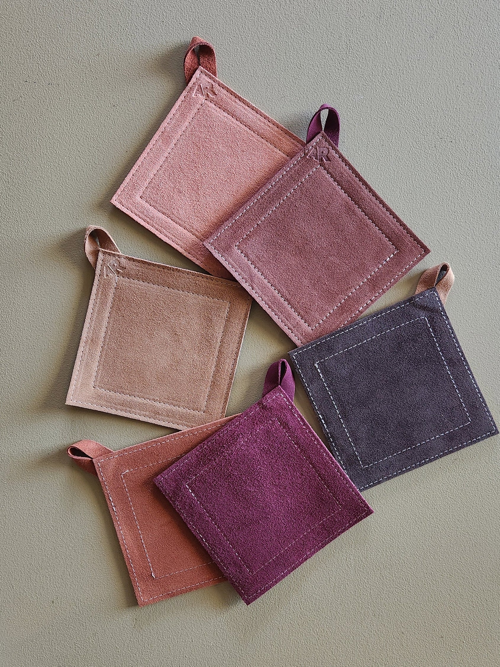 Suede Potholders