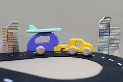 This wooden car with camper and surf board push toy is a great way to teach children about movement, speed, forces and will bring on communication skills too through inspiring imaginative play.