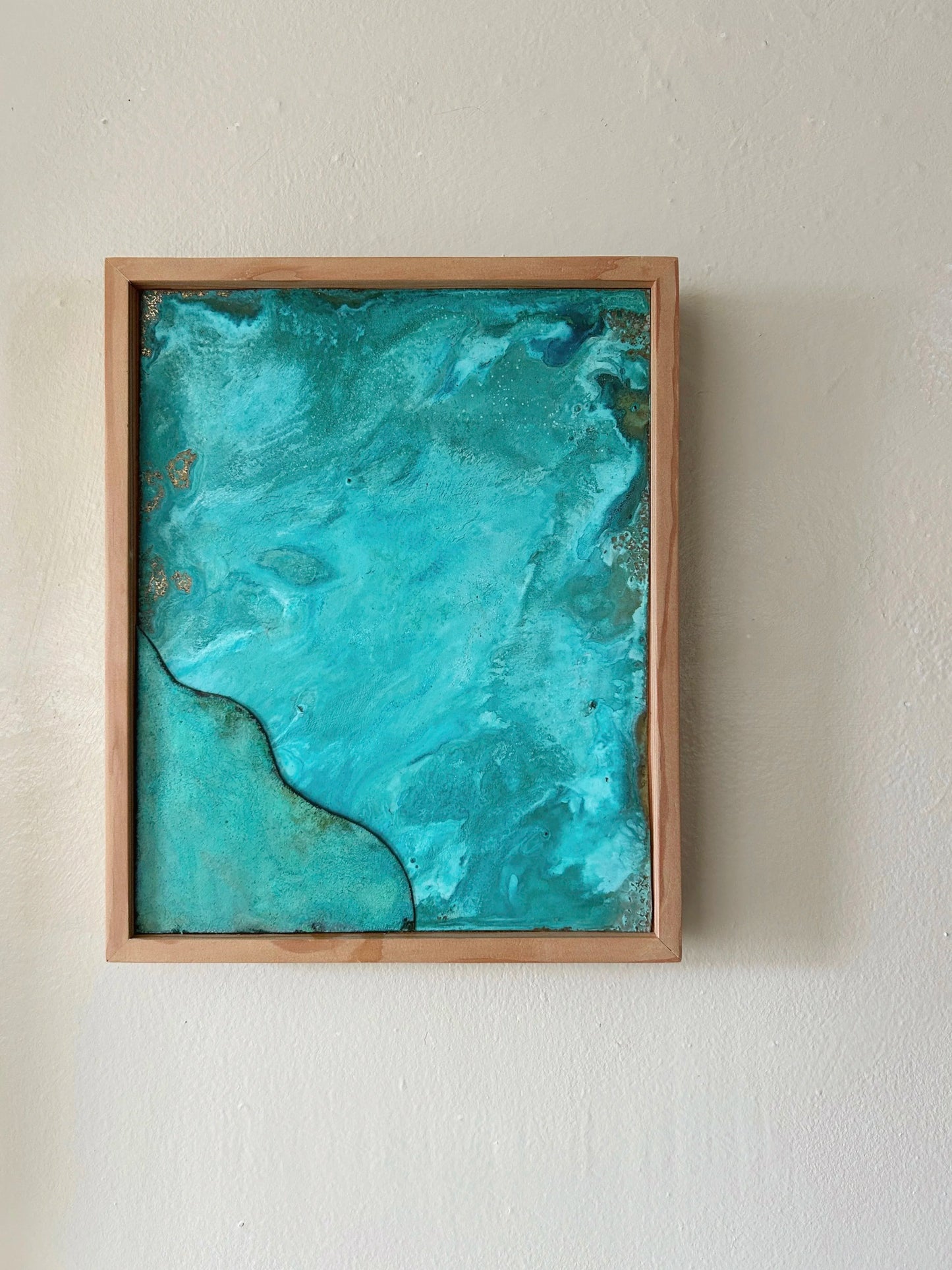 Layered Verdigris Framed Wall Panel No.15