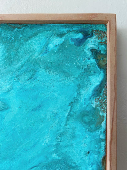 Layered Verdigris Framed Wall Panel No.14