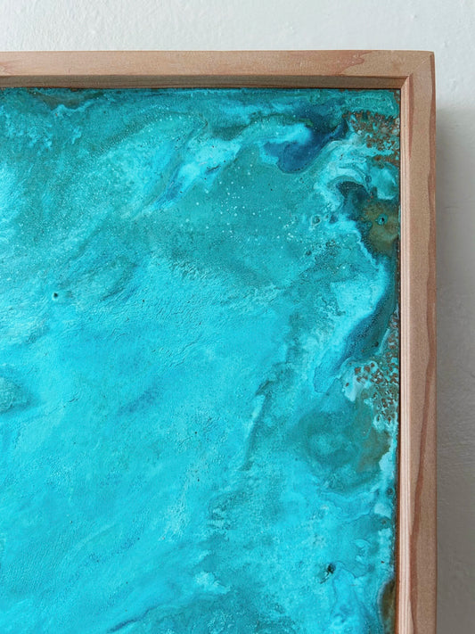 Layered Verdigris Framed Wall Panel No.14