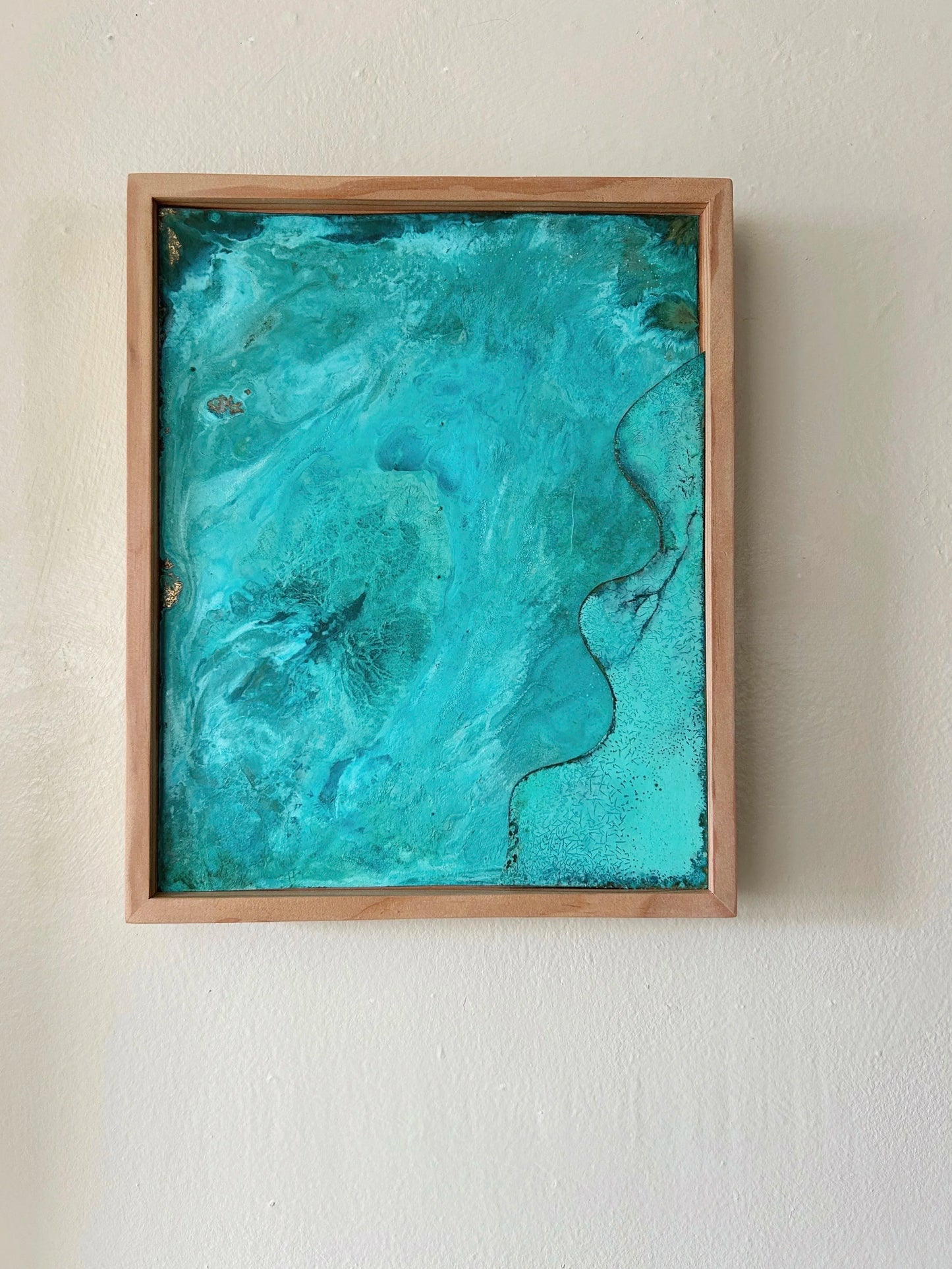 Layered Verdigris Framed Wall Panel No.14