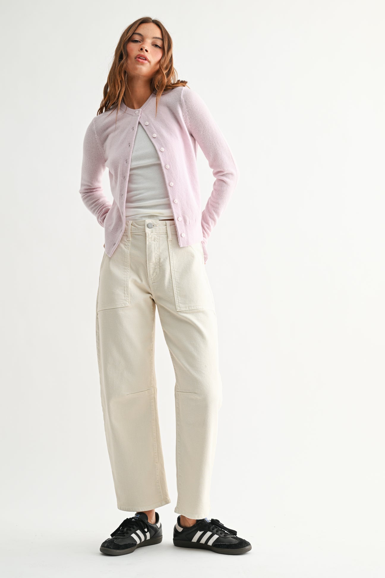 Utility Seamed Barrel Jean