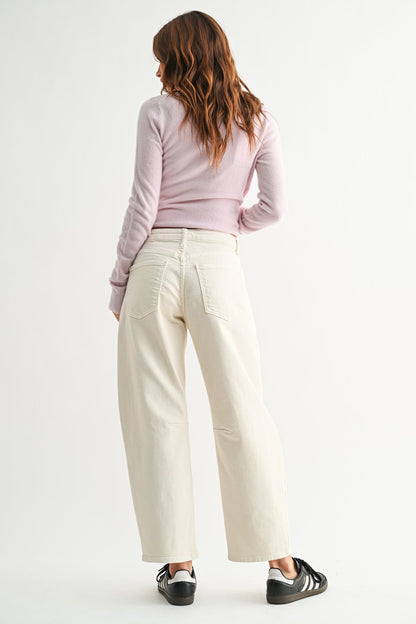 Utility Seamed Barrel Jean