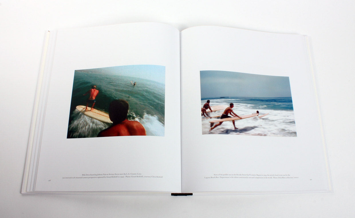 The story told by the photographs in California Surfing and Climbing in the Fifties takes place against the larger backdrop of postwar America: Truman and Eisenhower, the Korean War, the Cold War and the Red Scare.