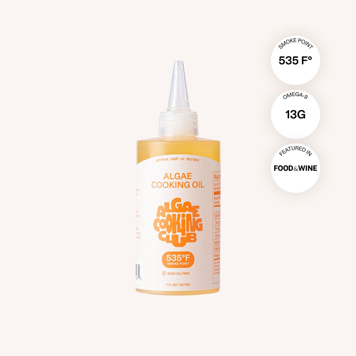 Chef Grade Algae Cooking Oil