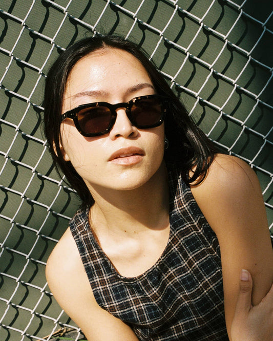 The No Wave is an classic sized frame with a fit that favors medium to medium-large heads. Handcrafted bioacetate frames—biodegradable, plant-based, earth-friendlier. Rx-ready.