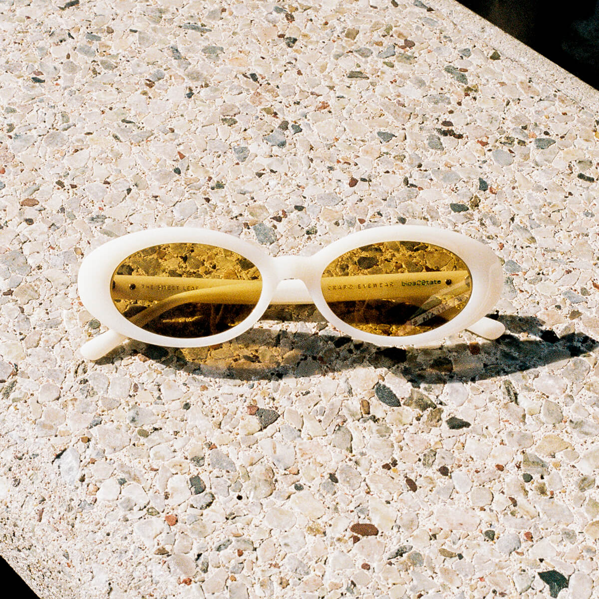 The Sweet Leaf is a small-ish silhouette that flatters a variety of head sizes. Its thin, adjustable temples allow for a more universal fit. Handcrafted bioacetate frames—biodegradable, plant-based, earth-friendlier. Rx-ready.