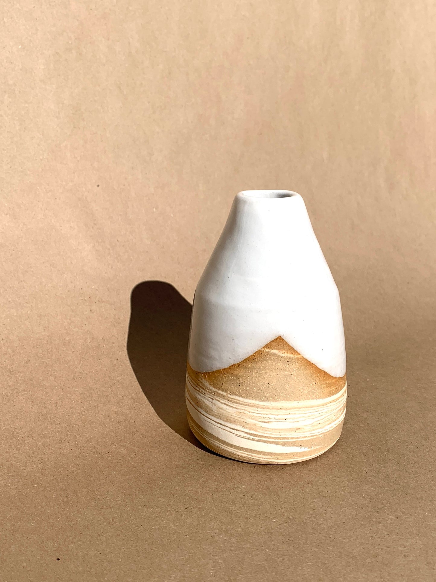 sandstone ridge vase or candle holder by ninth house goods