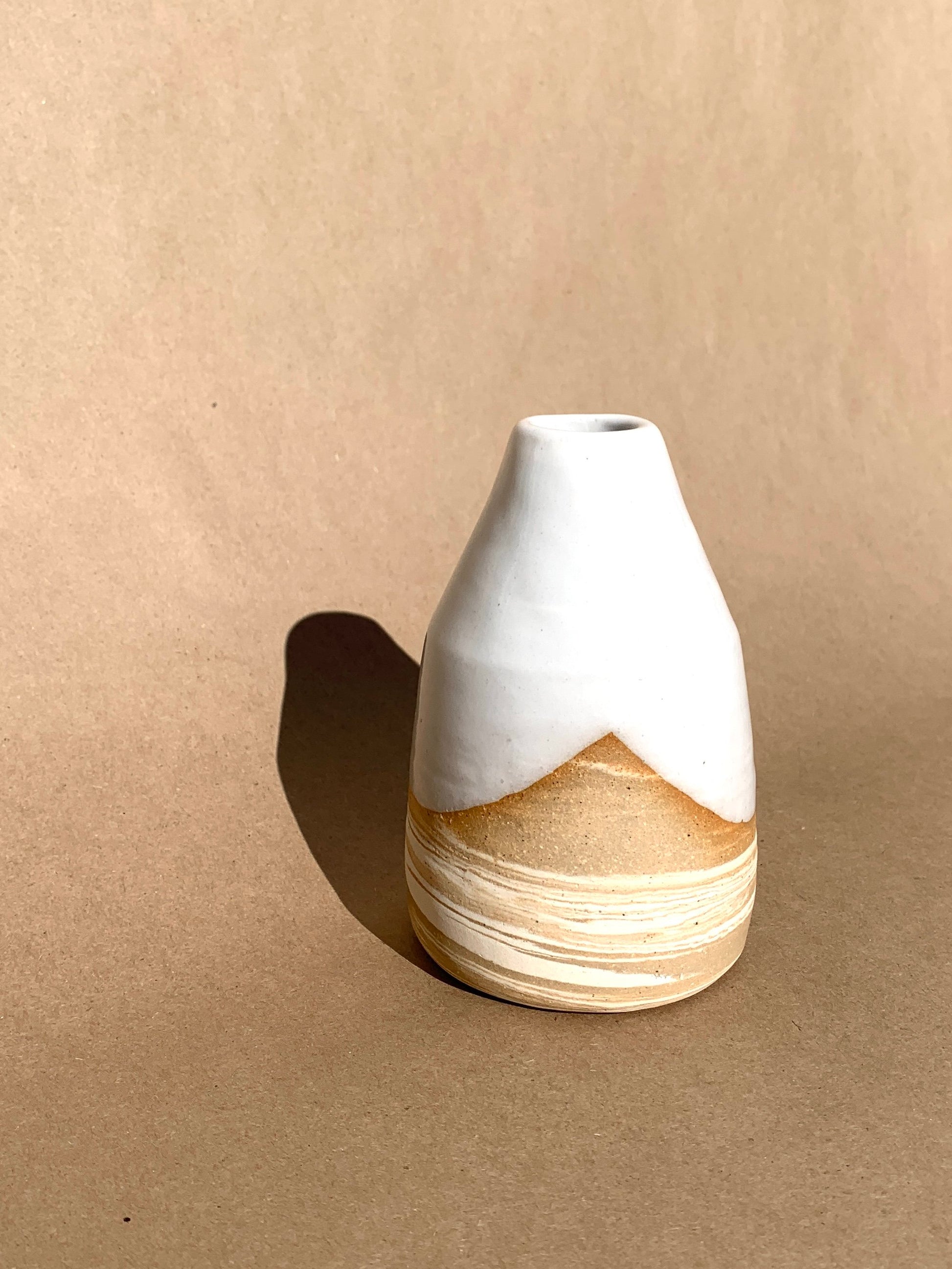 sandstone ridge vase or candle holder by ninth house goods