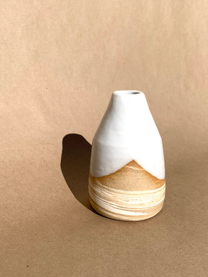 sandstone ridge vase or candle holder by ninth house goods