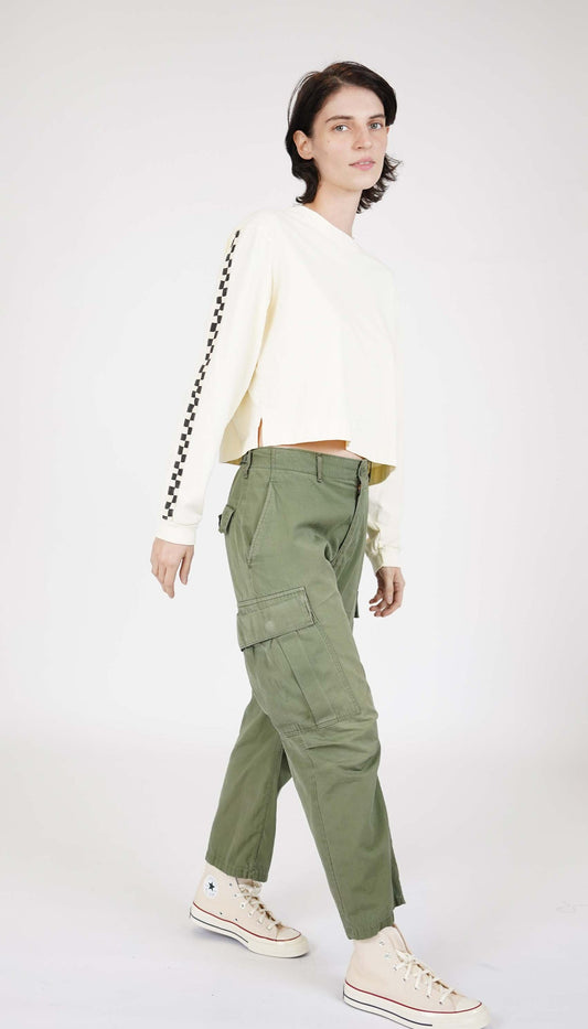 Gent's Cropped Long Sleeve