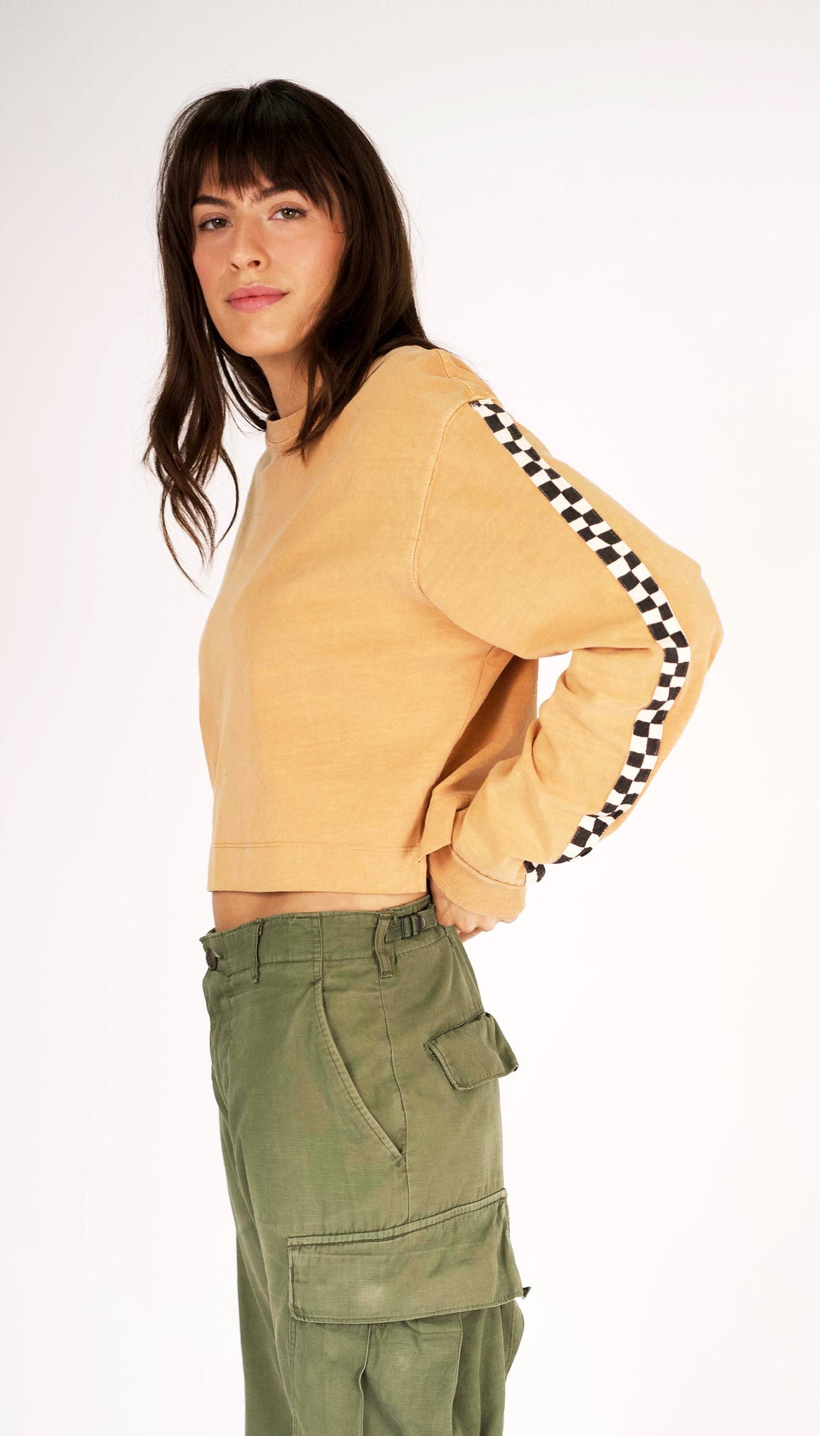 Gent's Cropped Long Sleeve