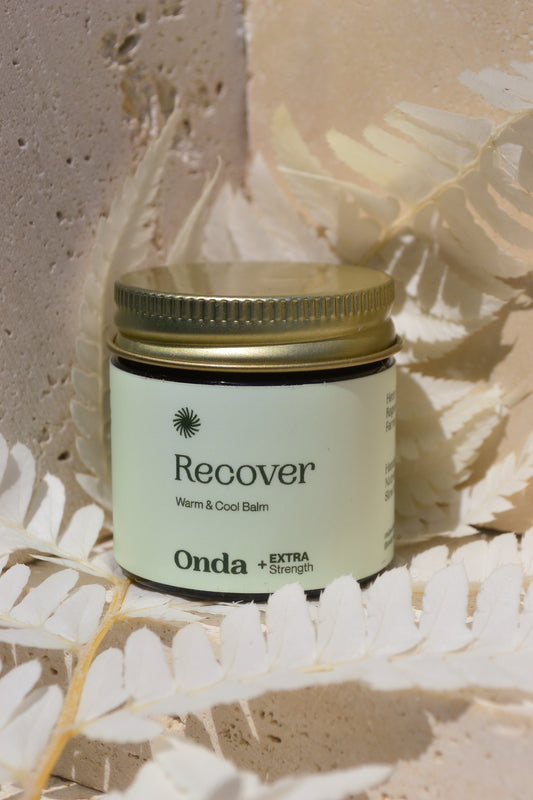 onda wellness recover cbd balm /This all-natural warm/cool pain relief balm is carefully crafted to provide soothing comfort for those seeking relief from various discomforts. It offers a holistic approach to managing pain while promoting regeneration and relaxation.