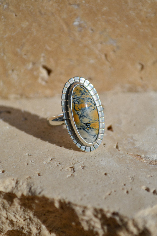 Lumi Ring - Ivory Creek Variscite. 925 sterling silver jewelry carolyn keys