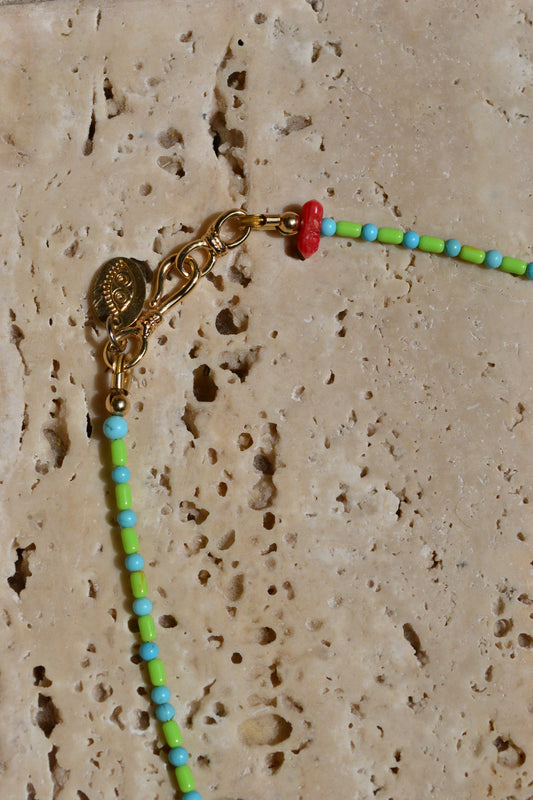 Neon Nights Beaded Necklace