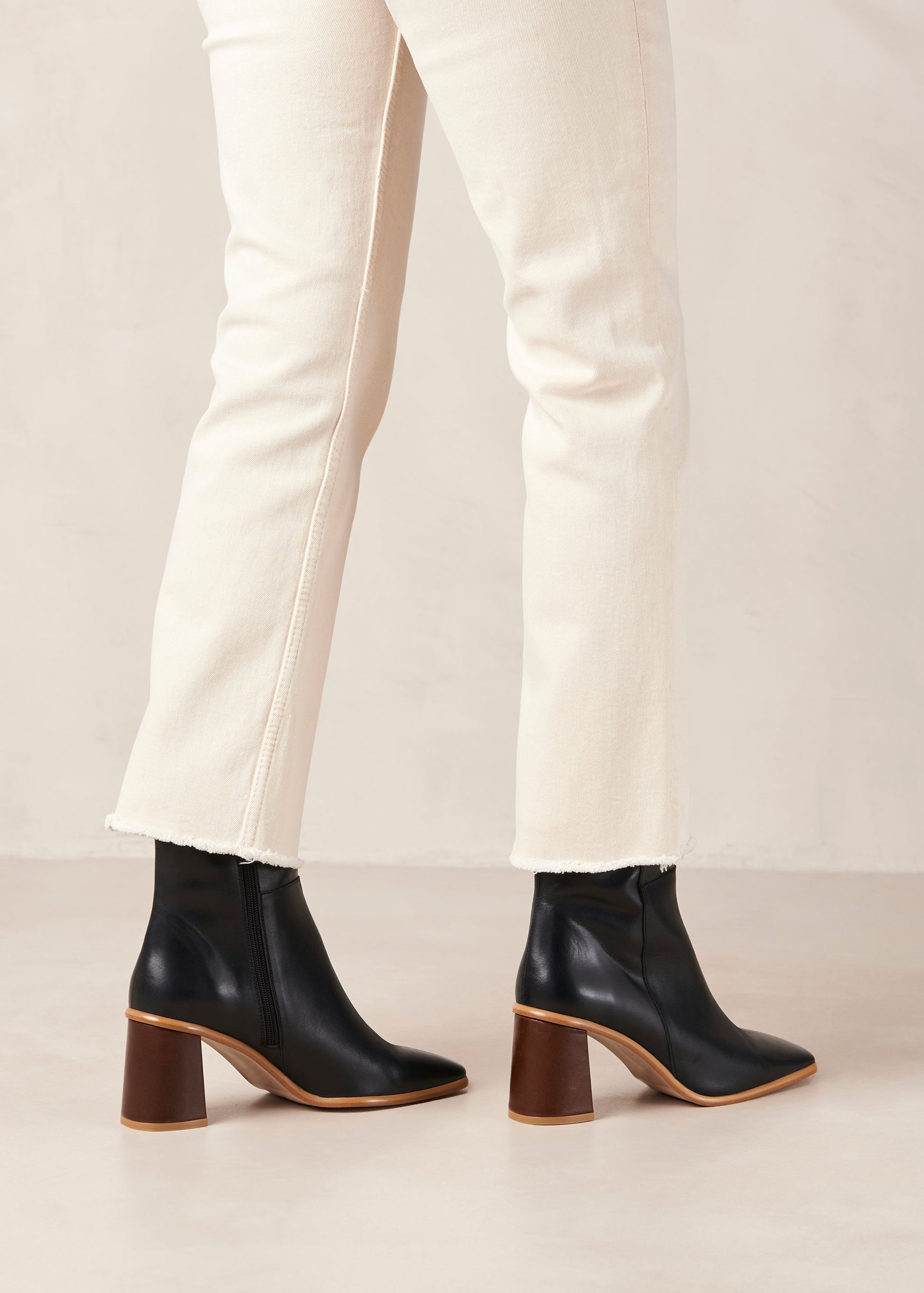 vintage leather ankle boots
