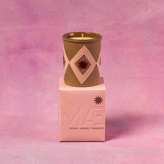 Ceramic Peony & Tuberose Candle