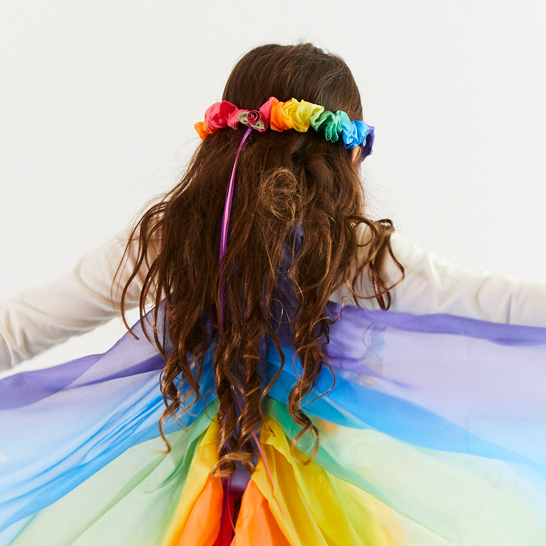 Silk Rainbow Crown
