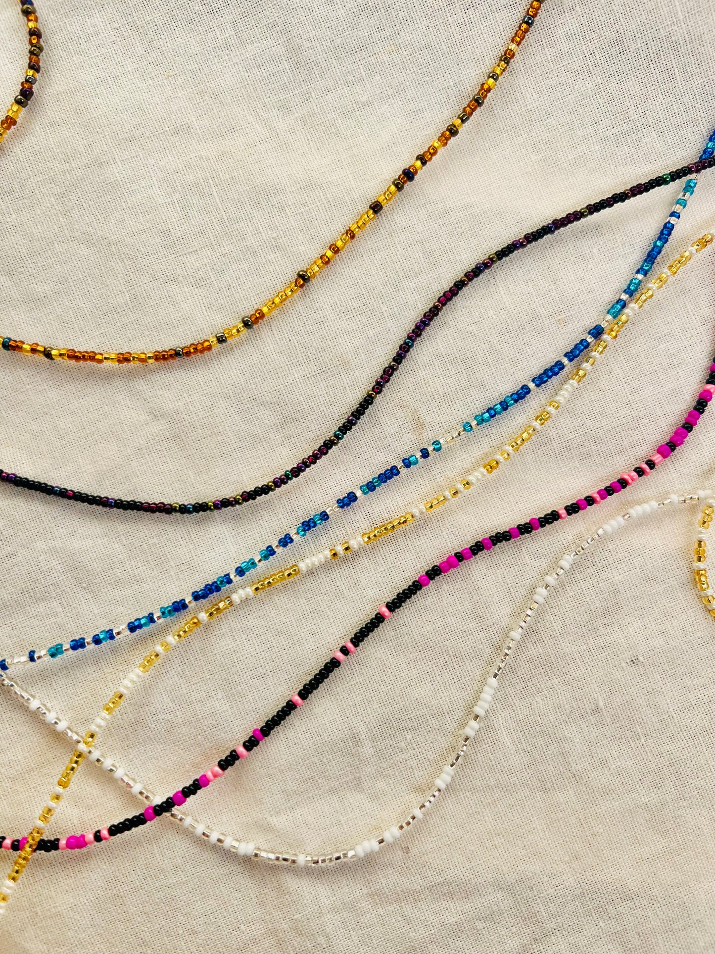 Hand Beaded Single Strand Glasses Chain