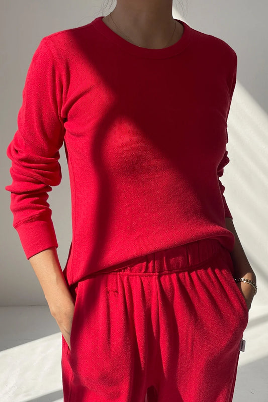 Pointelle Fundamental Long Sleeve Shirt