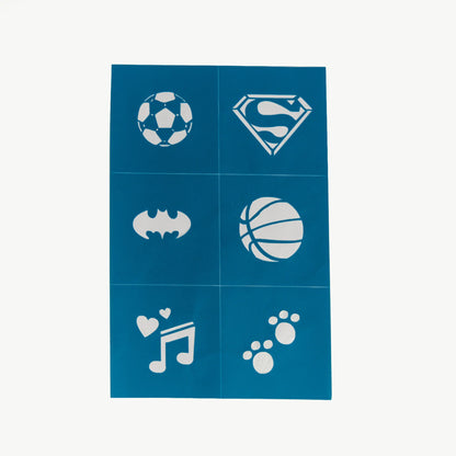 Adhesive Face Paint & Stencils