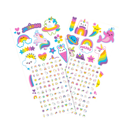 Temporary Tattoos & Nail Stickers Set