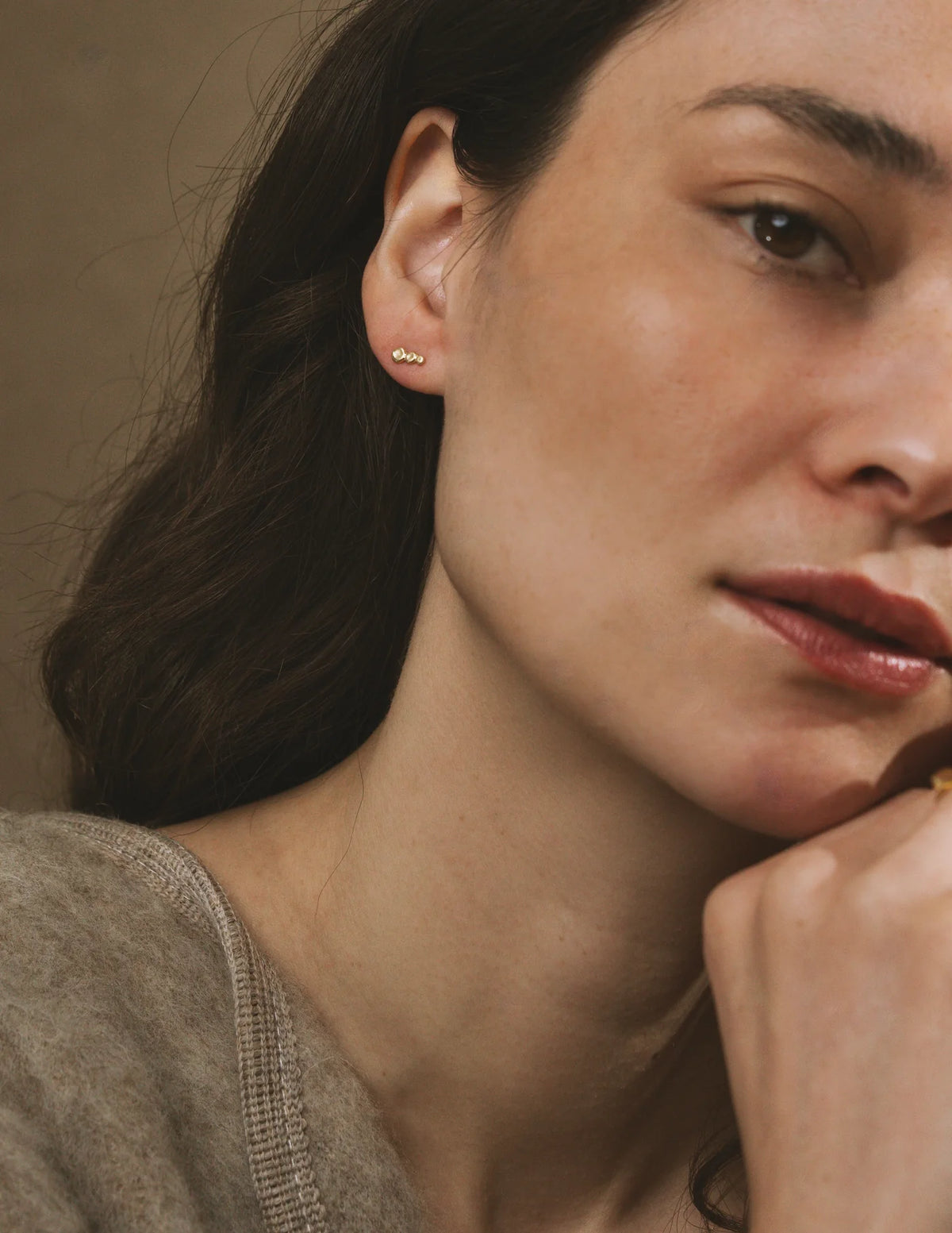 Mountainside made jewelry cairn earrings