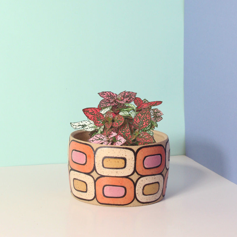 Glazed Stoneware Planter