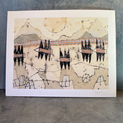 8 x 10" Sonoran Flock Print by Scout Dunbar. Made with pigment ink on textured archival cotton rag paper. Signed, titled, and dated.
