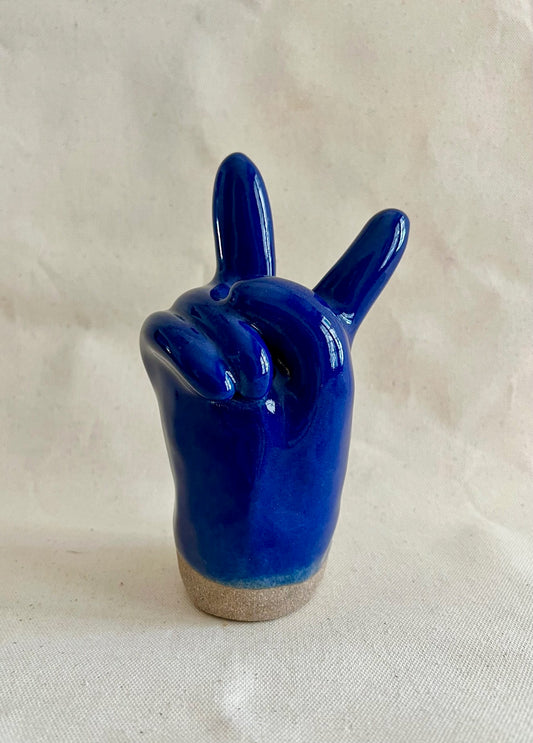Ceramic Peace Hand