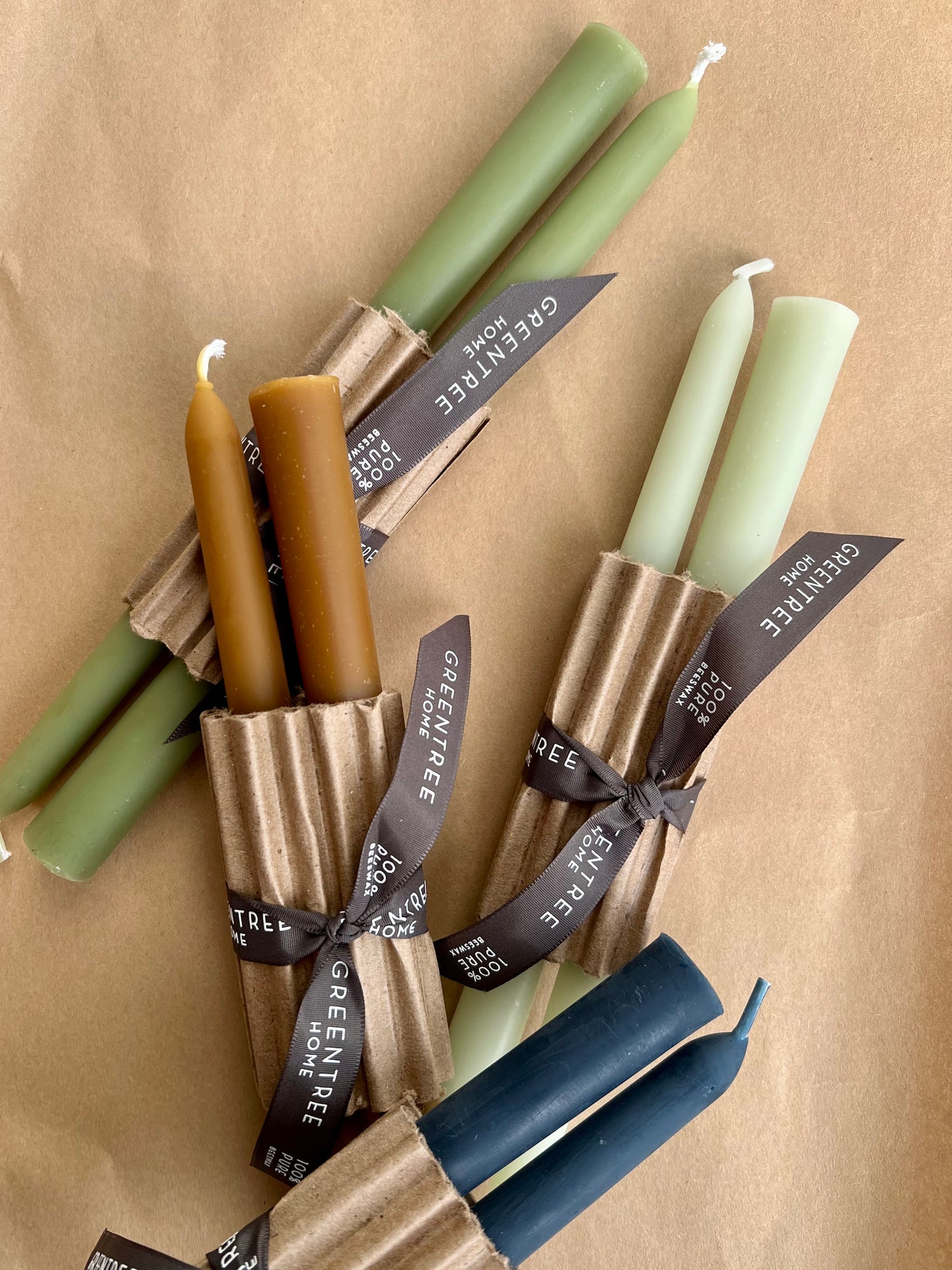 Everyday Beeswax Taper Candles
