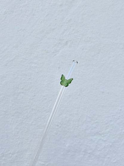 Butterfly Glass Straw