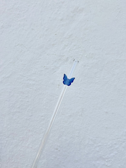 Butterfly Glass Straw