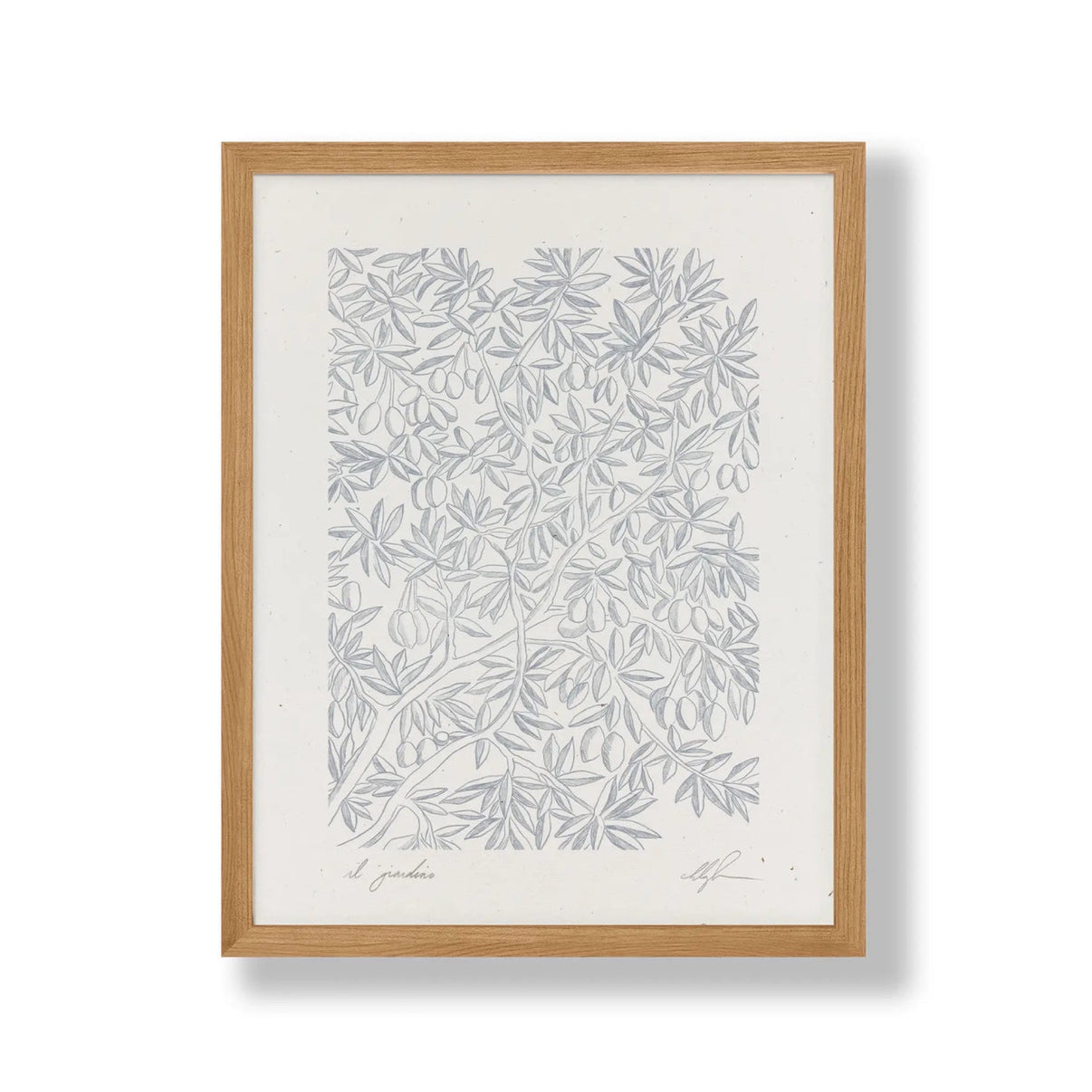 Il Giardino by Coco Shalom.  Prints are made with 100% recycled paper, containing 30% post consumer waste, produced with 100% green power  and 0% BS