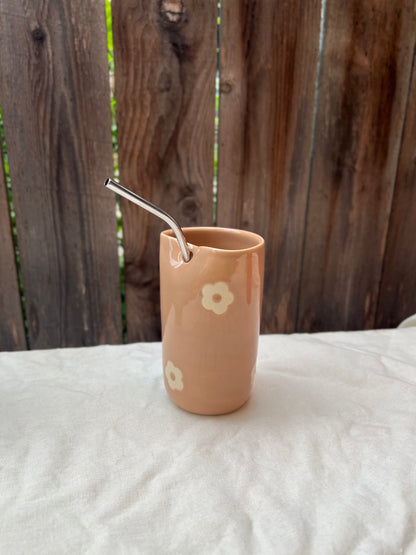 Ceramic Straw Flower Cup