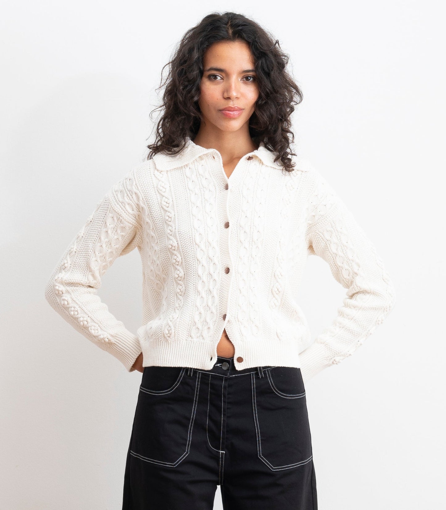 Michelle Cable Knit Cardigan
